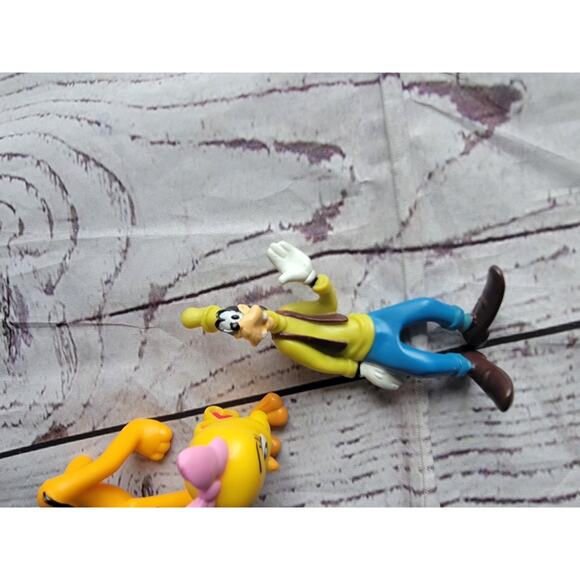 Disney Jr Figures Minnie Mouse Cuckoo Loca Goofy Pluto Lot Of 4 Cake Topper - Picture 2 of 6